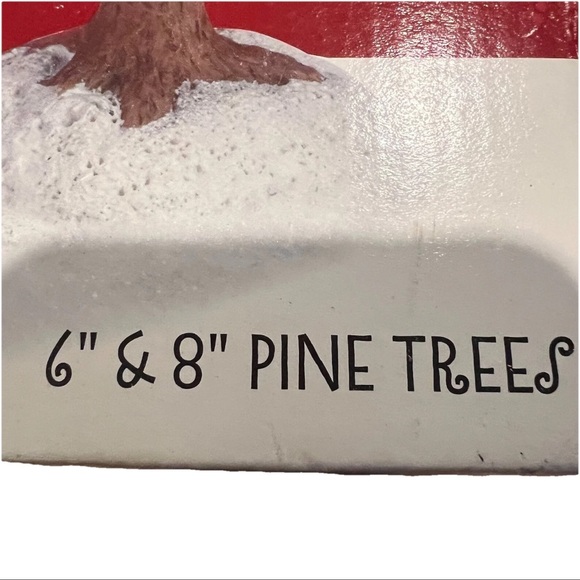 ST. NICHOLAS SQUARE PINE TREES – SET OF 2 – NIB - Picture 3 of 6